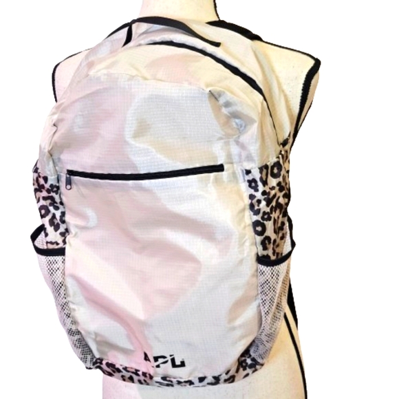 APL Athletic Propulsion Labs All-purpose packable Beige & Leopard Print Backpack NEW APL Athletic Propulsion Labs Packable Backpack Leopard  main image 3
